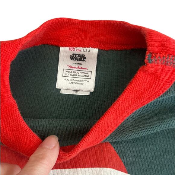 HANNA ANDERSSON STAR WARS Yoda Pajama Set 4T - Picture 3 of 8